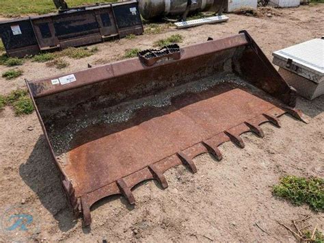 used 80 skid steer bucket|skid steer bucket with teeth.